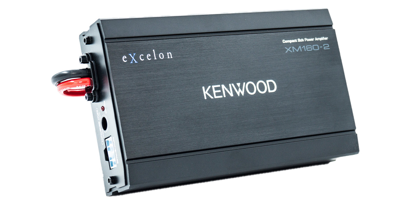Kenwood eXcelon Compact 2-Channel Power Amplifier for Select 2014-up Harley-Davidson Motorcycles