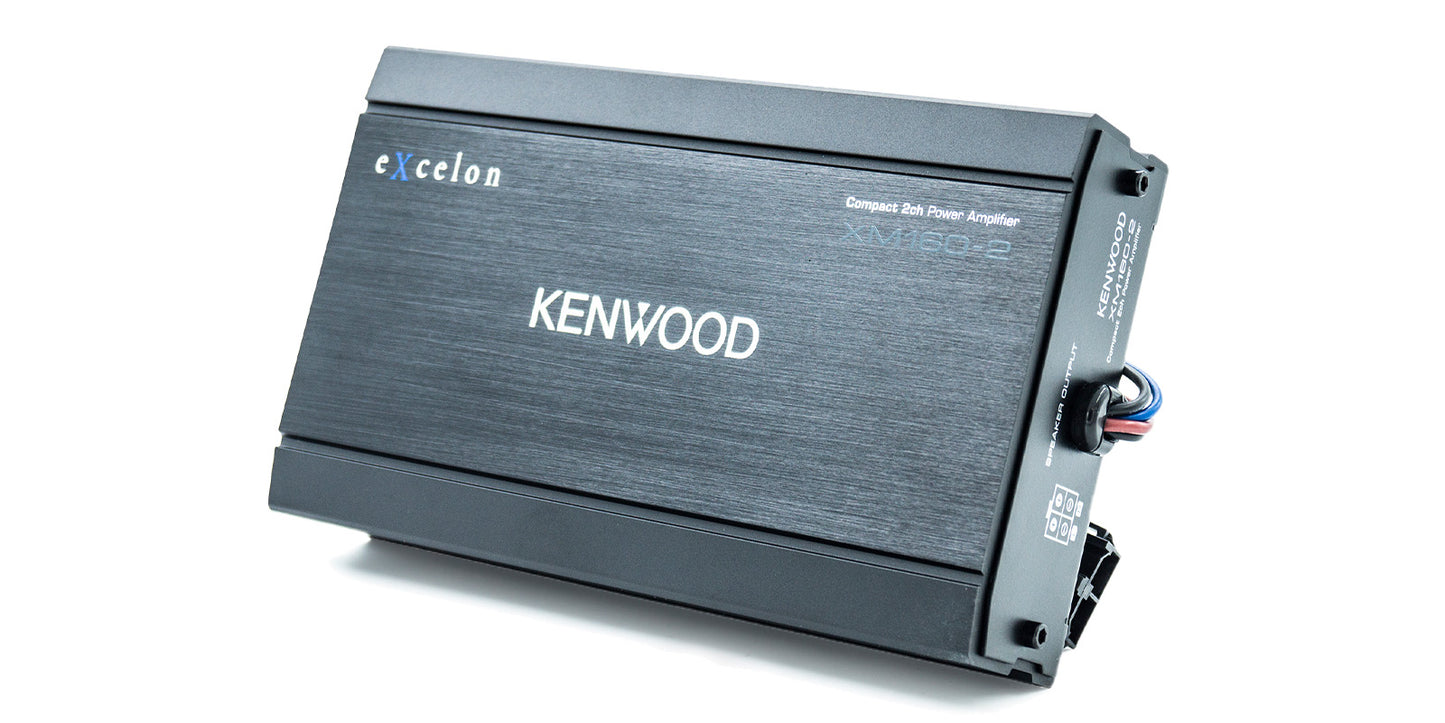 Kenwood eXcelon Compact 2-Channel Power Amplifier for Select 2014-up Harley-Davidson Motorcycles
