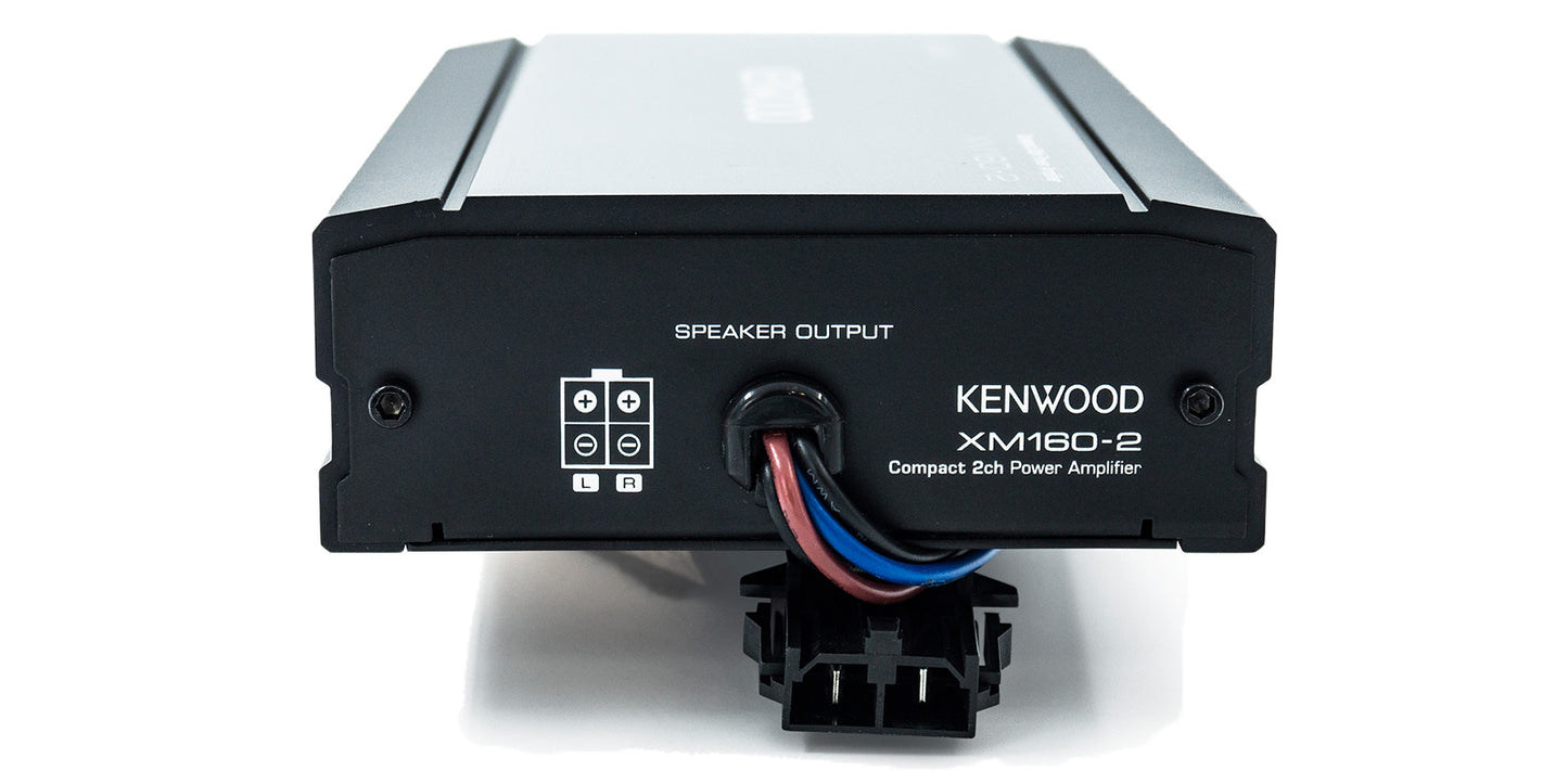 Kenwood eXcelon Compact 2-Channel Power Amplifier for Select 2014-up Harley-Davidson Motorcycles